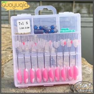 【Guoyuqiche】 Đóng Hộp Không Gian Đậu 10-Set Kit 7 + 1 Silicone Không Gian Đậu 8-Hình Vòng Không Gian Đậu Combo Kit Câu Cá Thiết Bị