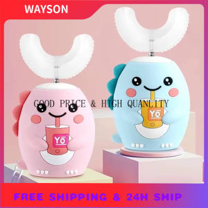 {READY STOCK}360 ° Kids U-Shaped Electric Toothbrush