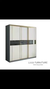 [CozyNest ]SG Seller Wahie Luxury Sliding Wardrobe with Locker (
