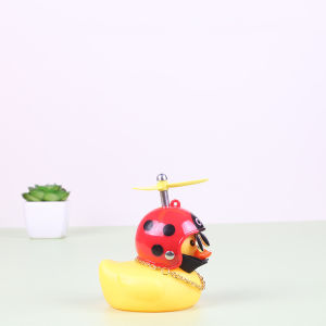 STAR FRUIT Đồ trang trí xe dễ thương vịt với mũ bảo hiểm cho nội thất tuabin tăng vịt