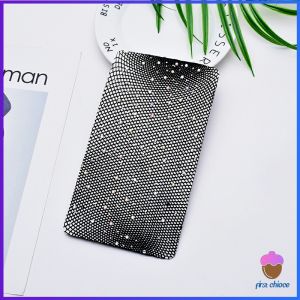 First Chioce   ถุงน่องตาข่าย เอวสูง ประดับพลอยเทียม แวววาว เซ็กซี่ สําหรับผู้หญิง งานปาร์ตี้ คลับ Rhinestone Mesh Stockings