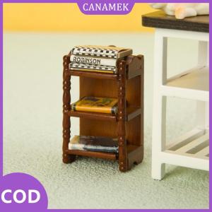 CANAMEK✨ 1:12 Dollhouse thu nhỏ đầu giường đứng lưu trữ giá đầu giường đồ nội thất phòng ngủ mô hình trang trí nội thất đồ chơi nhà búp bê phụ kiện