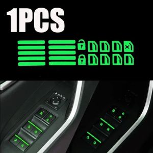20pcs/set Car Glow Button Sticker Window Lift Switch Decal Luminous Car Interior Sticker for Toyota Camry Hyundai