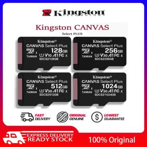 ♥100% ผลิตภัณฑ์ดั้งเดิม + Gratis Ongkir♥Kingston Canvas Select Plus Micro การ์ด SD 8GB 32GB 64GB 128GB 256GB 512GB การ์ดความจำ1TB พร้อม A1แอนดรอยด์