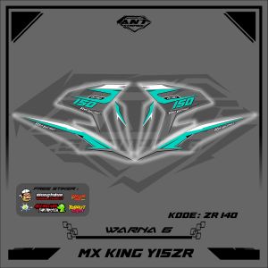 Striping Stiker UV Yamaha MX King Y15ZR Transparan List Variasi Stiker Semifull Simpel Keren ZR140