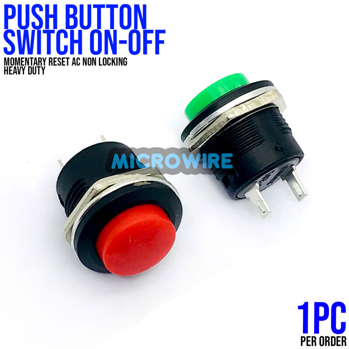 MW Momentary SPST Push Button Switch AC 125V 6A/250V 3A DS-601 | Lazada PH