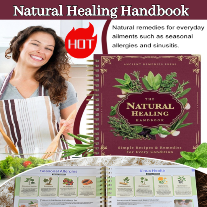 The Natural Healing Handbook Human Health Guide Book Spiral-Bound Guide ...