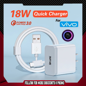 Original Vivo Fast Charger 18W VIVO Charger Micro USB - TYPE C 2IN1 Adapter Set For Android Charger V8 Cable