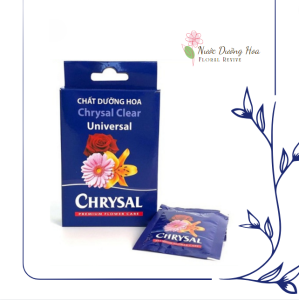 (100 gói) Dưỡng hoa lâu tàn Chrysal - Dưỡng hoa tươi lâu không gây hư nước giúp hoa tươi đến hơn 10 ngày