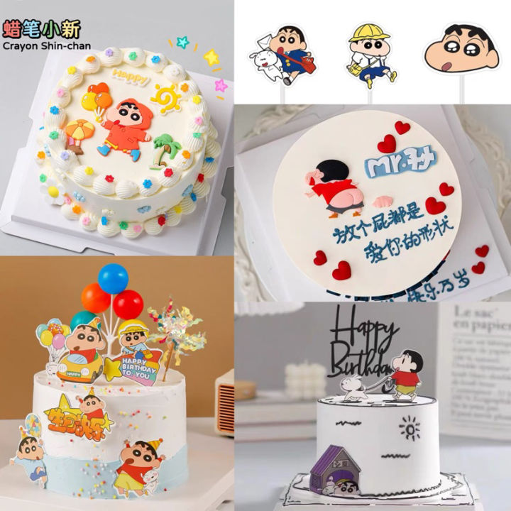 Buy Shin Chan Chocolate Rectangle Photo Cake Online : DIZOVI Bakery