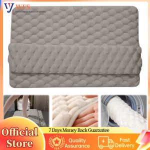 Soft Absorbent Bathroom Carpet Non Slip Bath Mat for Comfortable Use at Home Hotels and Resorts in Blue and Gray
