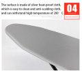 【READY STOCK】ironing board papan gosok baju iron board table foldable，Adjustable height ironing board High temperature resistant fabric（new new upgrade）熨衣服的板. 
