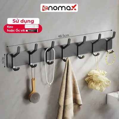 Móc treo tường Enomax treo quần áo chất liệu nhôm không gian chống gỉ bảo hành 10 năm sử dụng (Eno 0177)