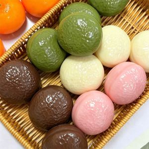 Creative Choco Pie Squishy Stress Ball Toys Soft Building Block Filling Squeeze Fidget Toy ASMR Sensory Anti Stress Toys for Adults