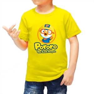 PORORO PENGUIN Atasan Kaos Anak Laki-Laki Usia 1-12 Thn