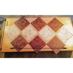 FISH BONE MOSAIC WALL PANEL