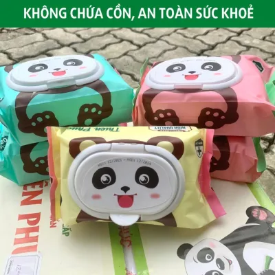 ComBo 5 Gói Khăn Ướt Gấu Thiên Phúc 120 Tờ/Gói An Toàn Cho Da Bé Không Cồn Gia Dụng Số 1 Việt Nam