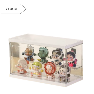 Ready Stock Transparent Blind Box Organizer Anime Blind Box Popmart Molly Toy Collection Large Capacity Display Cabinet Multi Compartment Table Desk Stackable Storage Box DustProof Waterproof Penyimpanan Pameran Kabinet Kotak Display Mainan Patung