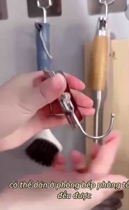 Móc Treo Dán Tường Siêu Dính Inox 304 – Set 10 Cái Keo Siêu Chắc Không Khoan Treo Đồ Tiện Lợi