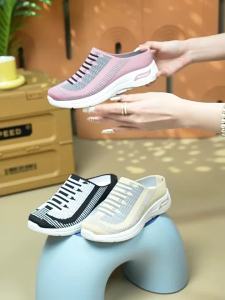 [Free Shipping] WomenS Spring And Summer Casual Shoes Breathable  Slip-On Sandals Mom Shoes