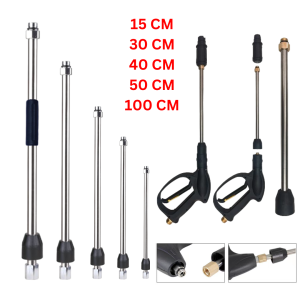 Thanh Nối Dài Cho Máy Rửa Xe Ren 14 Chất Liệu INOX (Chưa Bao Gồm Khớp)