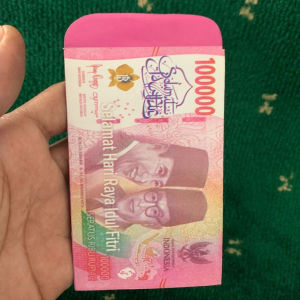 Amplop Lebaran Murah Angpau Lebaran Unik Model ATM Dan Uang Mainan Isi 10Pcs