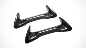 Cornerr 2PCS DRY Carbon Fiber Car Interior Seat Headrest Plaque Frame Cover Trim Accessories For Toyota GR Corolla 2023 2024 2025 K6R8Z
