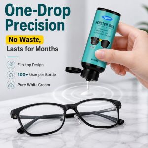 Glasses Scratch Remover Lens Scratch Repair Cream Eyeglass Polishing Paste Easy Application Improves Clarity Lens Cleaning Tool