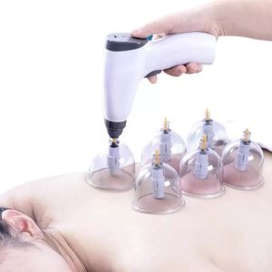 充电拔罐器 Electric Suction Vacuum Cupping Set Body Therapy Massager Cups Gua Sha Jars