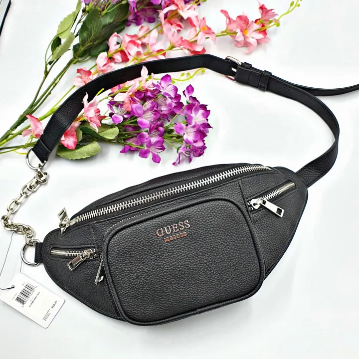 Guess leather fanny pack best sale