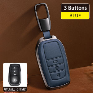 Toyota Corolla Cross Camry Rav4 Hilux Vigo Alphard Fortuner Vios 2021 Leather Car Key Case Cover Accessories