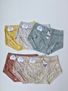 6 Pcs Celana Dalam Wanita Soft CD Polos Mid Waits