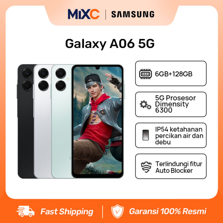 Official Samsung Galaxy A06 5G 6/128GB - | Prosesor Dimensity 6300