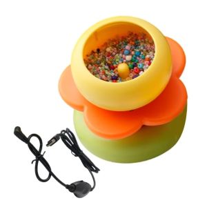 YOUSHI TOP Hình dạng hoa Thiết bị tự động xâu hạt Hạt cườm nhiều kích cỡ Công cụ thủ công hiệu quả Dụng cụ làm hạt Dễ sử dụng Tốc độ điều chỉnh Dụng cụ chèn hạt nhanh Làm vòng tay