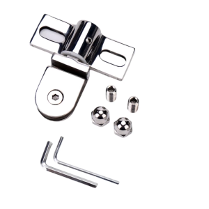 Portable Sturdy Rotating Glass Door Hinges Convenient for Bathroom Shower Room Easy Installation 8 12mm Thickness