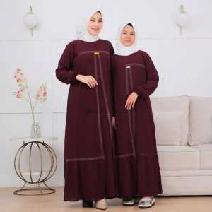 PROMO MURAH FATEENAH DRESS COUPLE IBU DAN ANAK TERBARU 2025 / GAMIS LEBARAN WANITA / GAMIS ANAK TANGGUNG