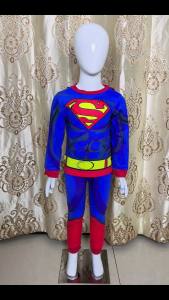 Boys Clothing Sets Pyjamas Cartoon Marvel Hero Superman Ironman Batman Printed Cotton T-Shirt & Pants Outfits for Baby Toddler Kids Clothes 1 2 3 4 5 6 7 Years Old