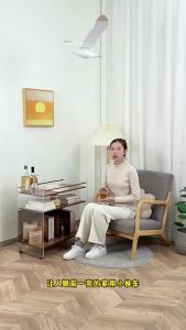 UrbanSpace SG- Creative sofa side table bedside shelf small cart simple design ins Movable storage rack modern small apartment coffee table