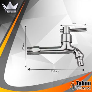 Keran/Kran Dinding Engkol Premium 1/2" - Zinc Body Kualitas Terbaik