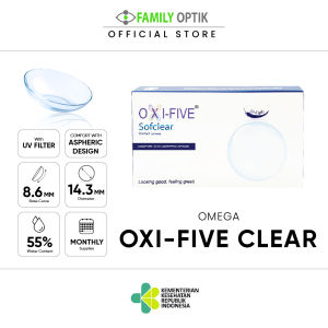 Oxifive Softclear 3 Pasang Monthly Softlens Bening Bulanan