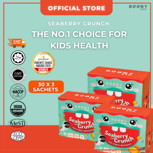 [Bundle of 3] BoonY &amp Co&amp's Seaberry Crunch Organic &amp Halal Multivitamin Healthy Supplement [3months Subscription - 30's x 3]