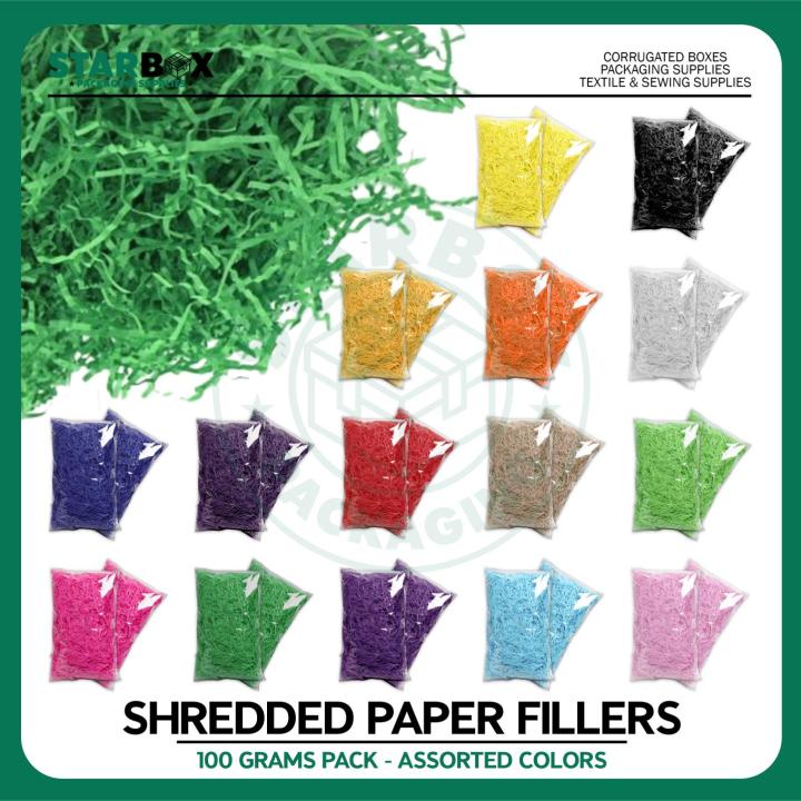 STARBOX Color full Shredded Paper for Packaging Paper Fillers Crinkled ...