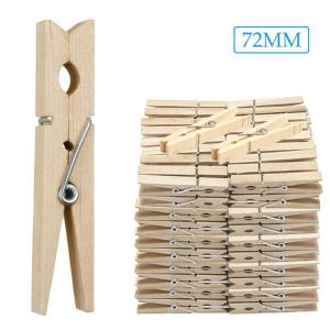 HPVDBP 72mm Long Multiufunction DIY School Wedding Party Photo Clips Craft Decoration Clothespin Clothes Pegs
