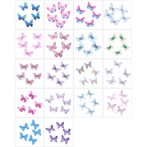 Pack Of 5 Butterfly Hair Clip For Women Girl Hair Accessories Side Barrettes For Parties Proms School Event Wear