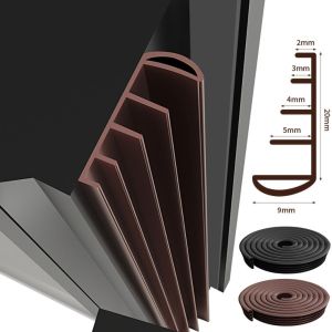 MUNCHX 6 lớp đệm Dải gioăng cửa Độ đàn hồi cao Tự dính Băng keo dán khe hở Cắt vừa vặn Giảm tiếng ồn. Dải chắn gió cửa Cửa ra vào
