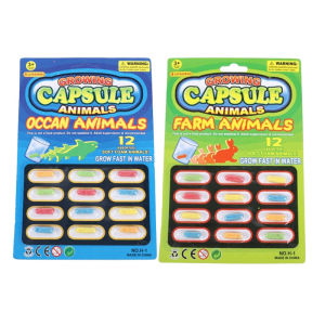 24PCS Growing in Water Toys Funny Baby Toys Early Educational Kids Cartoon Dinosaur Growing Soaking Water Expansion