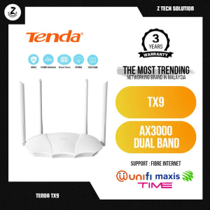 Tenda TX9 AX3000 Dual Band Gigabit Dual-core Wi-Fi 6 Wireless Router Access Point