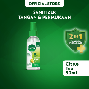 Dettol 2in1 Hands & Surfaces Sanitizer Citrus Tea 50ml