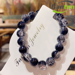 Ganten🍎Gelang Transparan Panas/Gelang Kaca Dua Warna Sederhana/Gelang Pesona Mawar Ungu COD