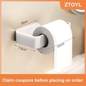 【ZTOYL】 Giá treo khăn tự dính đồ dùng phòng tắm gắn tường giá treo khăn phòng tắm móc treo không cần đục lỗ giá treo giấy vệ sinh